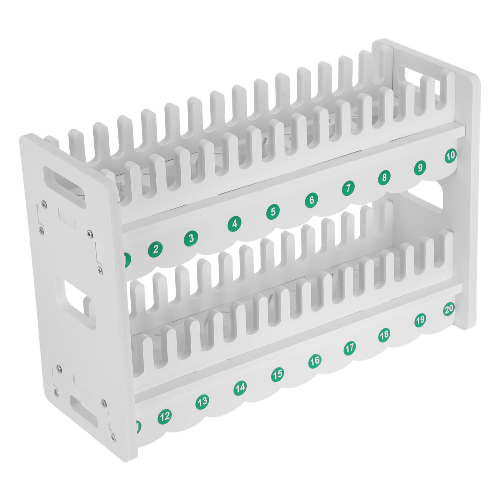 DOITOOL Supporto per Telefono da Scrivania in Legno Bianco a 2 Livelli, Organizer Multifunzione per Dispositivi Ottimizzazione dello Spazio e Facile Montaggio per Ufficio e Workspace