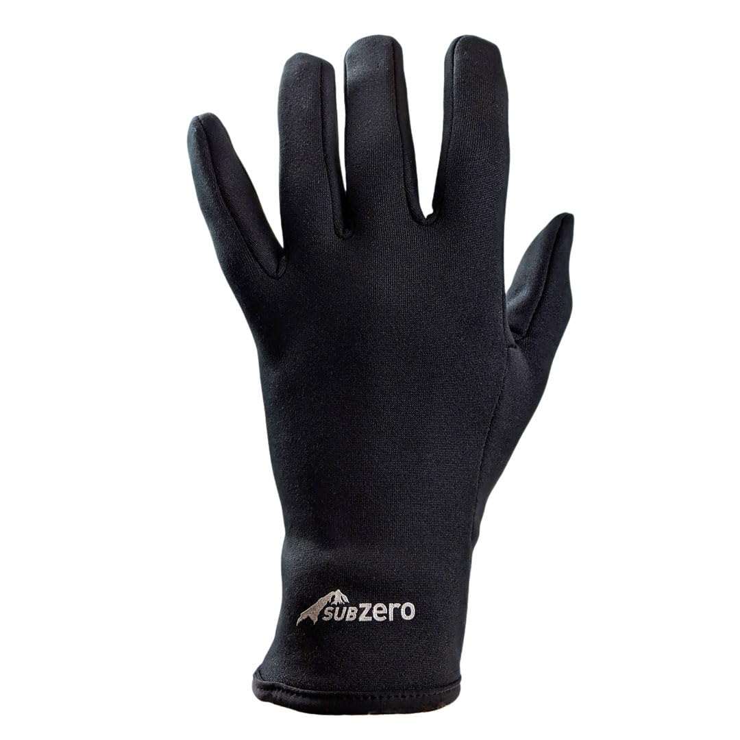 SUB ZERO Factor 2 Plus - Guantes aislantes térmicos para pantalla táctil con agarre de impresión de silicona