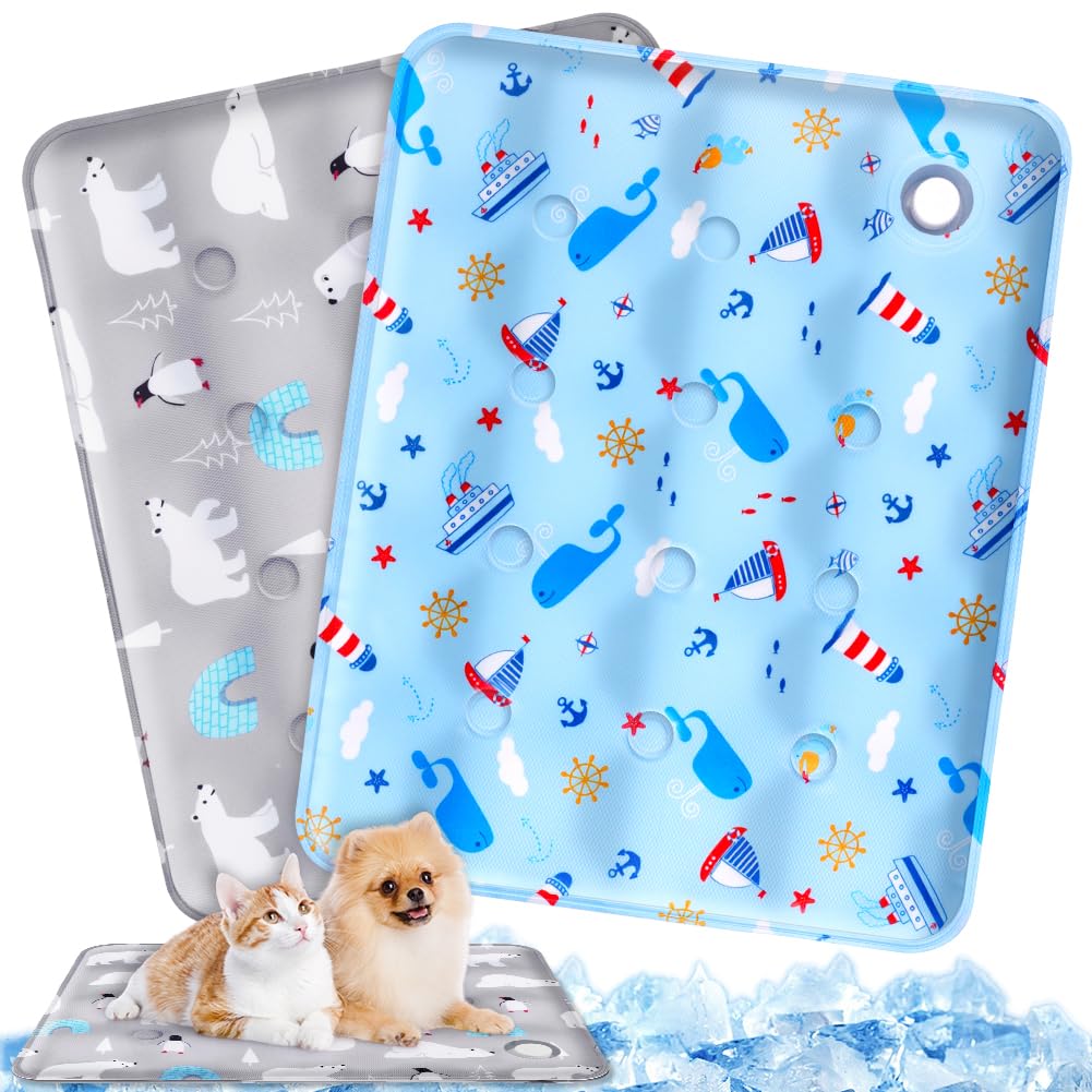 flintronic Tappetino refrigerante per animali, Tappetino Refrigerante Cani Gatti Iniezione D'acqua, 40 x 50cm Materassino per Animali, Rinfrescante, per Animali di Piccola, Media e Grande Taglia