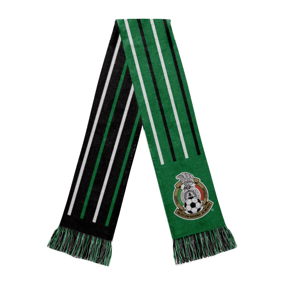 Icon Sports Mexico National Soccer Team Reversible Soccer Scarf in Green,One Size,FMF21SC