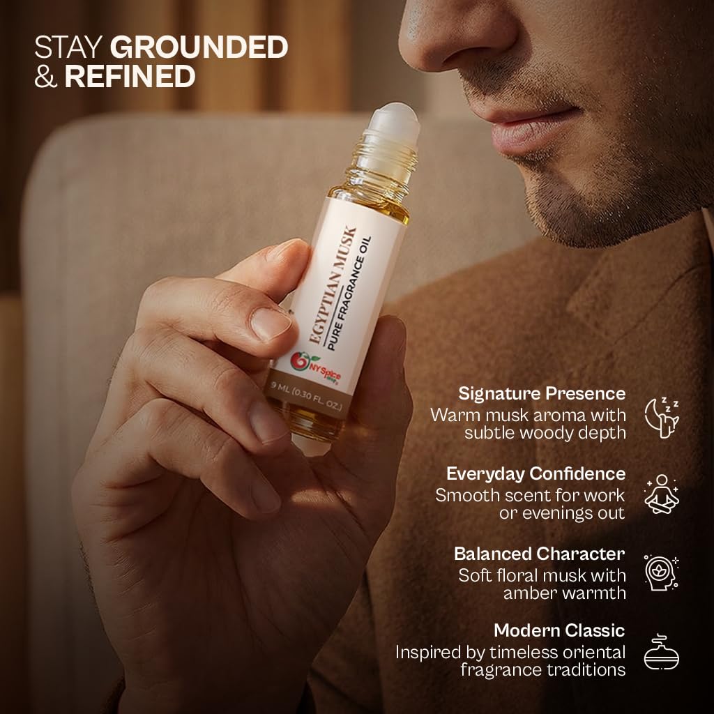 Amazon.com: NY Spice Shop Egyptian Musk Fragrance – Pack of 3 Soft