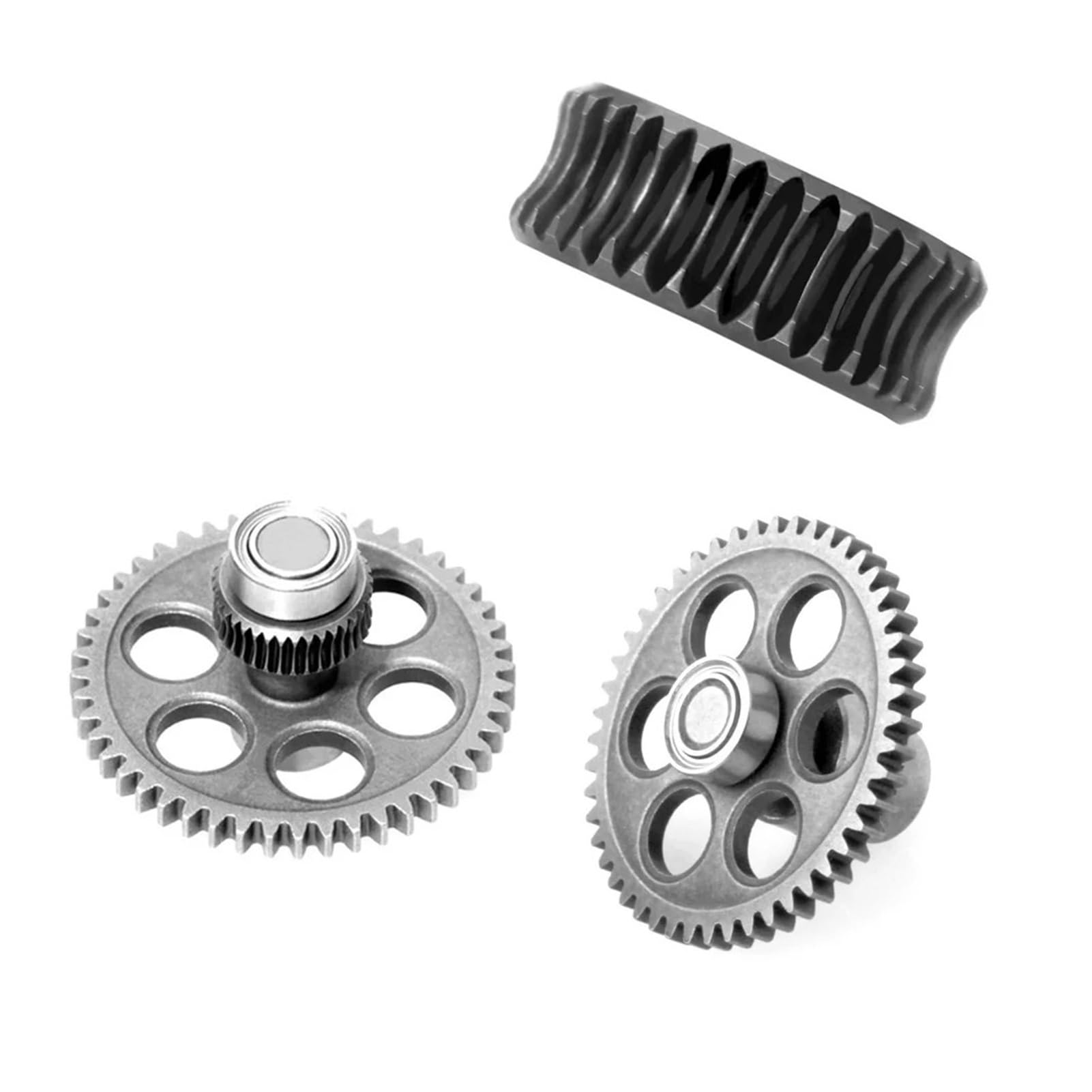 Extruder-Upgrade, wärmebehandeltes Metallzahnrad-Set, 3D-Druckerteil(F1-BLACK-SET)