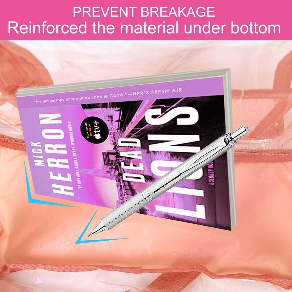 KLFVB Clear Backpack, Heavy Duty Transparent Bookbag, See Through Sequin Backpacks - Image 8