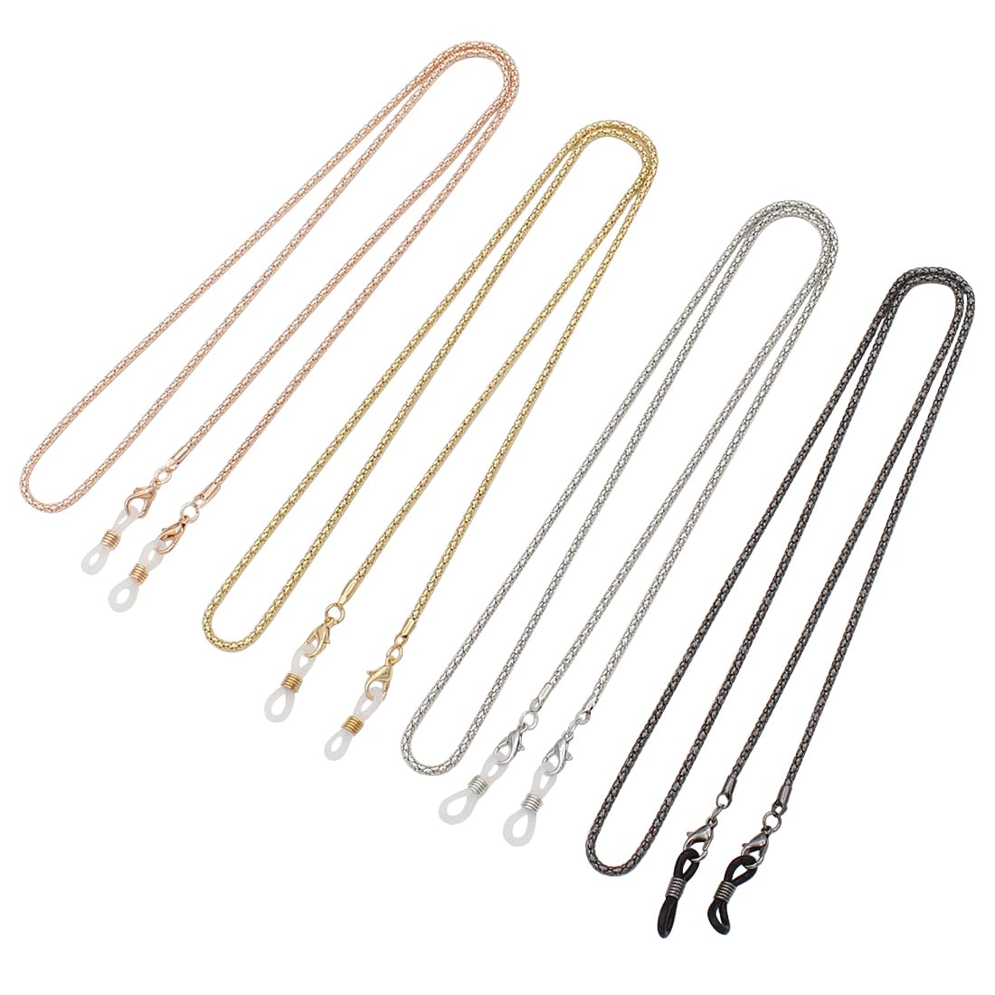 Dimeho Brillen Ketting Masker Lanyard Kleurrijke Kraal Vrouwen Zonnebril Kristal Kralen Bril Strap Houder Ketting voor Vrouwen Mannen, Kleurrijk, Eén Maat