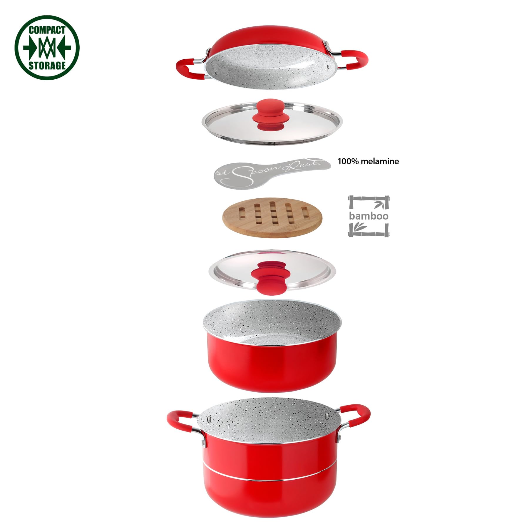 Popote Brunner Cosmic 8 + 2 22 Cm Rouge – Neuf Sous Emballage, Idéal Pour Le Camping