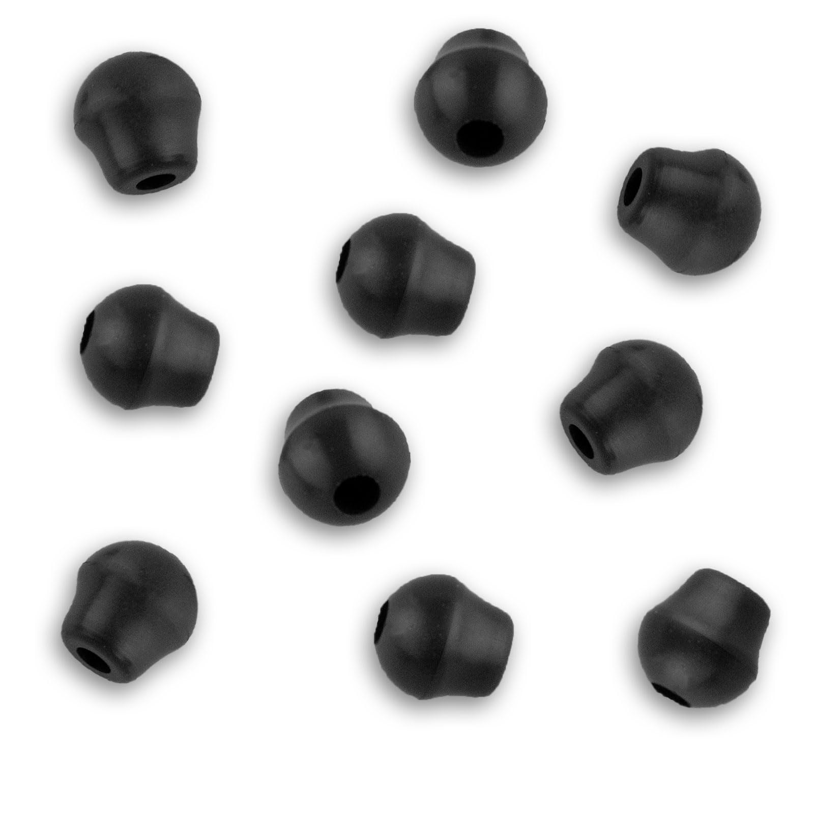 Tungsten Beads for Rig Tubing. Carp Fishing Terminal Tackle. Silt Black. For Chod and Helicopter Rigs - Bank Tackle (10)