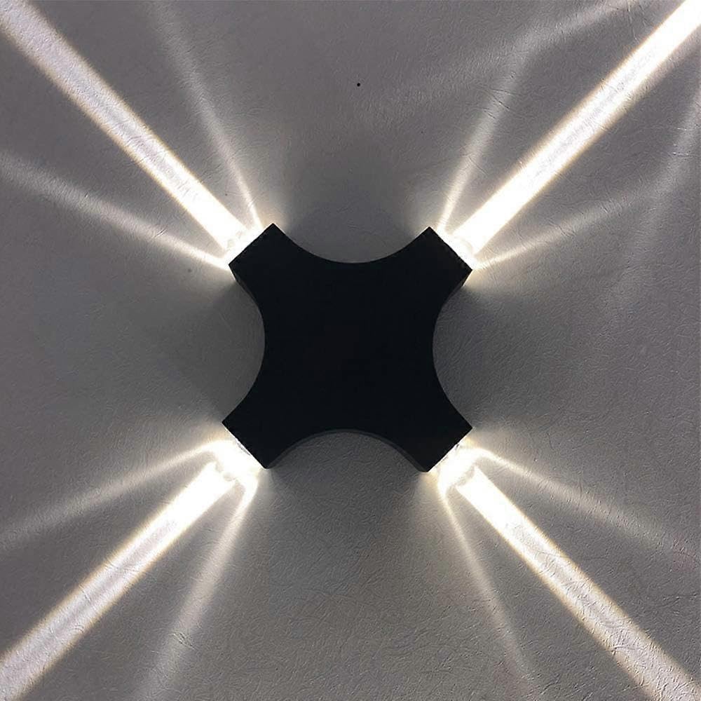 Joyhappst Image Color Applique Murale Led Extrieure Intrieure 4W Etanche Ip65 Moderne Luminaire Lampe Design Original Pour Salon Chambre Couloir Escalier Caf Bar Jardin Noi
