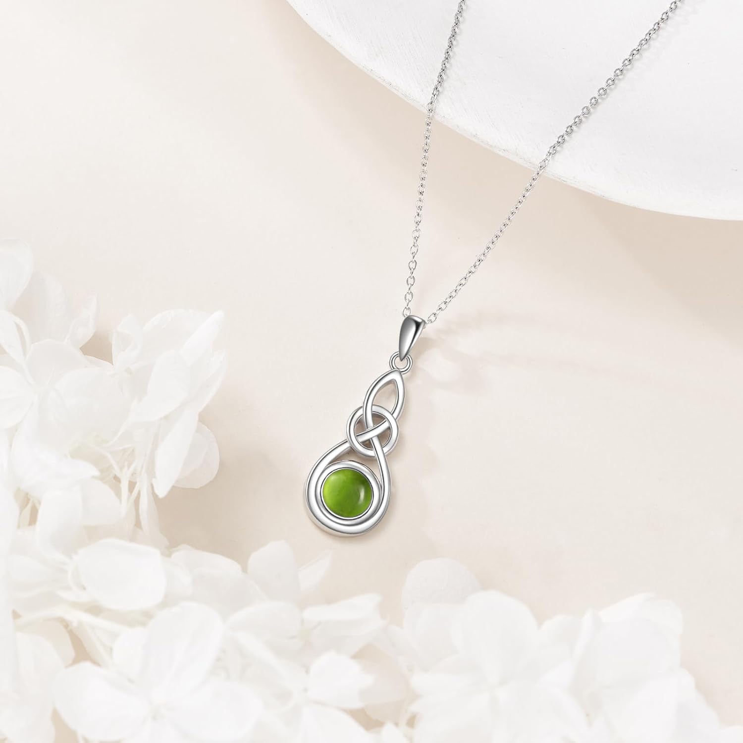 Mustard Seed Necklace Sterling Silver Celtic Infinity Pendant Faith Jewelry Religious Gifts for Women Men - Image 5