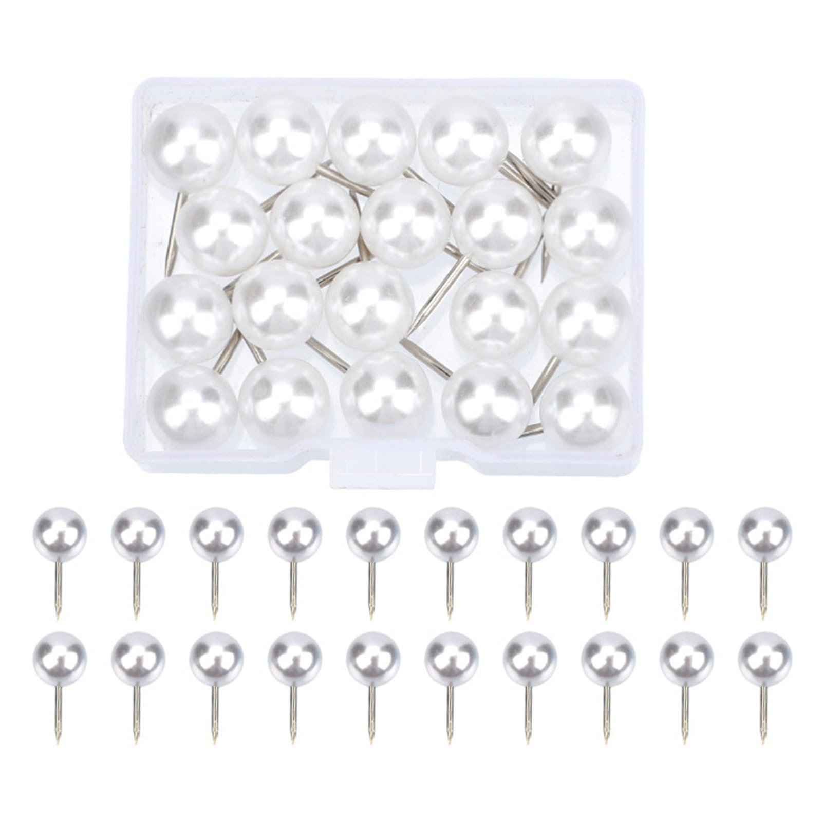 20-380Pcs Push Pins Bulletin Board Tacks Thumb Tacks for Corkboard Wall Hangings, Beads Head Map Pins Decorative Pushpin Assorted Thumb