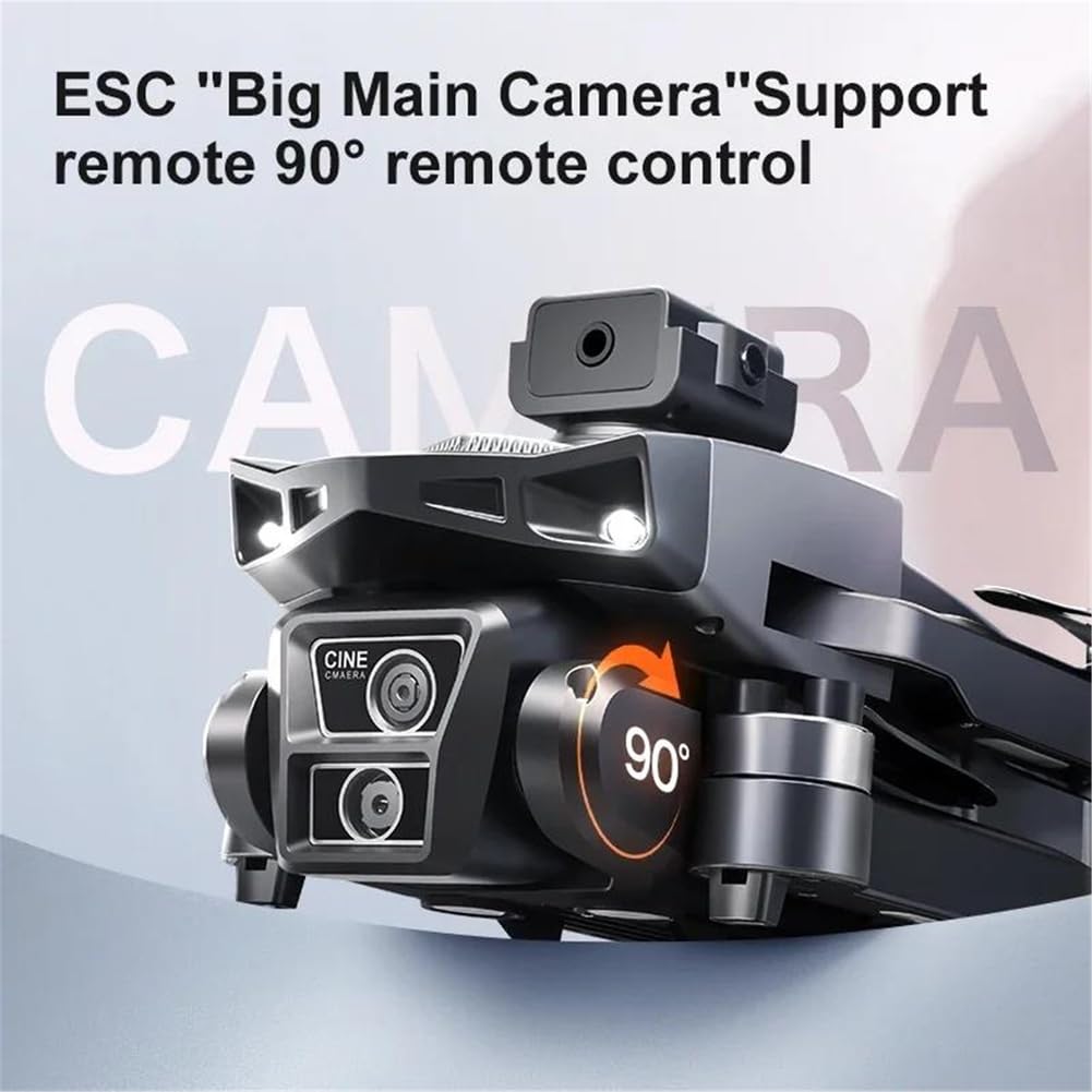 Dual Battery,Drone lu30 Professionale 8k GPS brushless HD con Telecamera, Schermo da 4,5'', Telecomando, Fotografia Aerea, Drone per Evitare Gli Ostacoli