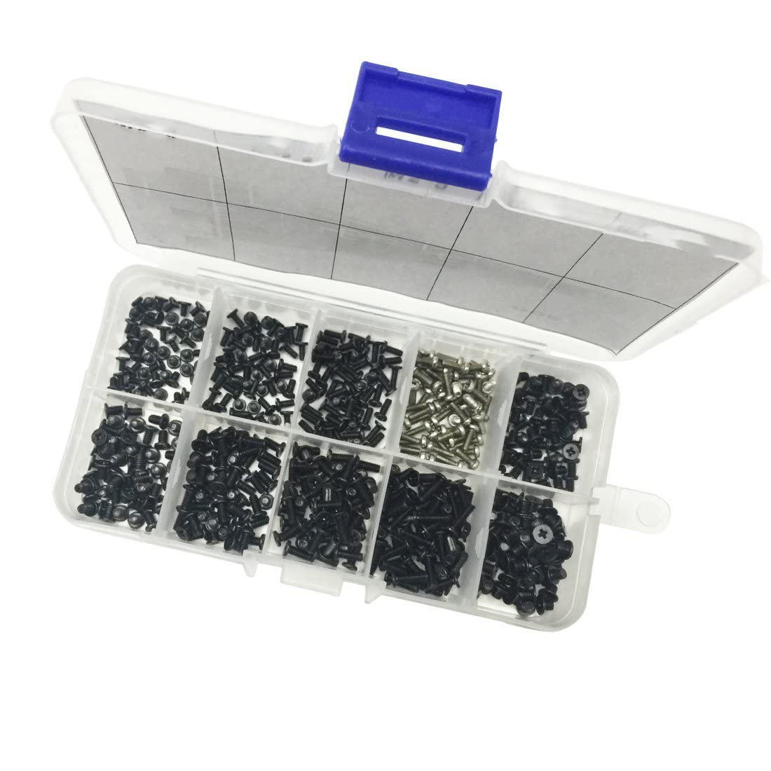 500 Pieces Laptop Notebook Computer Screw Assortment Kit, Flat Head Electronic Repairment Screws Set for Universal Laptop-picture-27