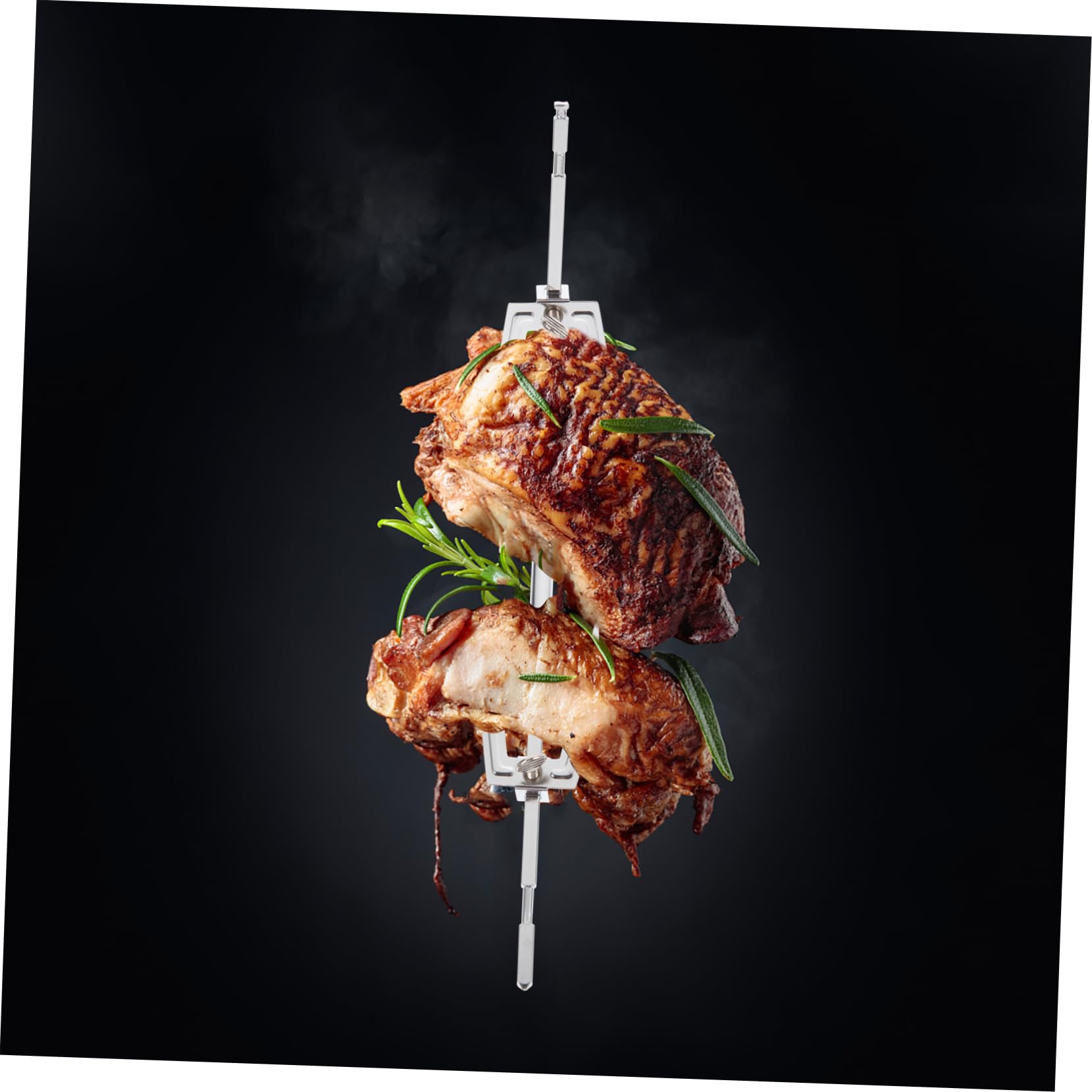 Alipis 2pezzi Rotantper Arrosto Inossidabile Professionalper Bbq Per e Facile Per e Camping