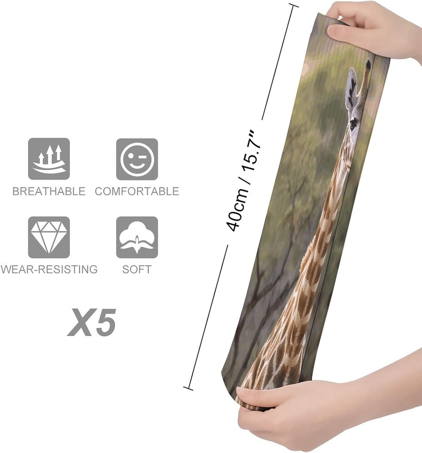 Two Giraffes Knee High Socks Cozy Knee High Socks Soft Mid-Length Sock for All Seasons Daily Wear Adult