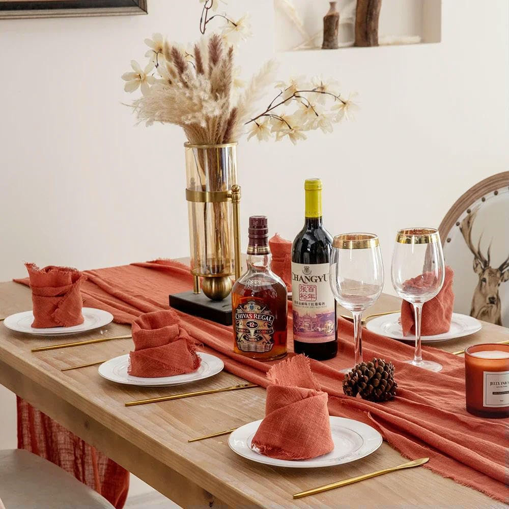50 tovaglioli di lino da 43 cm, in garza di cotone, per feste, matrimoni, decorazioni, tovaglie, decorazione da tavolo da pranzo, tovaglioli di nozze