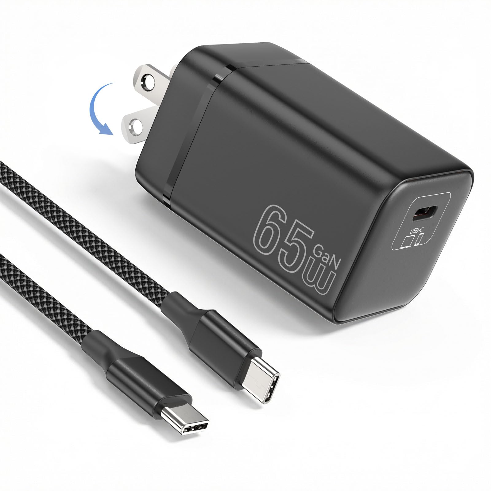 Amazon | 【2026年新登場】PD 65W 急速充電器 type-c【GaN II採用】2M