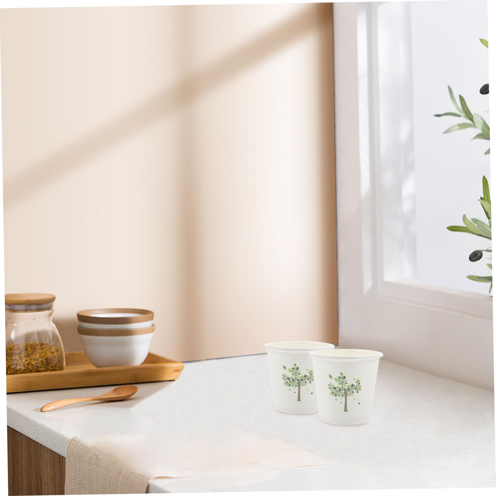 OUNONA Gobelets à Boire Jetables 3 Oz 60ml en Papier pour Dégustation