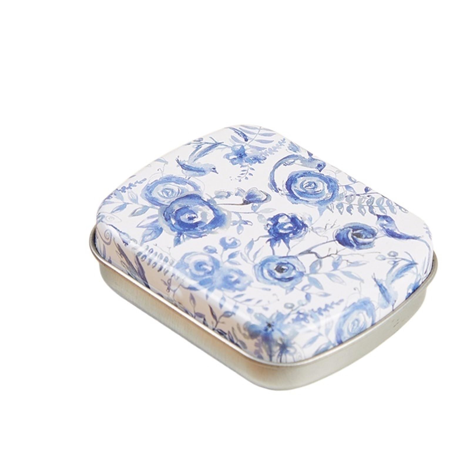 aluminum tin can, Hinged Rectangular Metal Storage Tin Box With Lid, Multicolor, 60x45x15mm, 10-Pack(Color 2)
