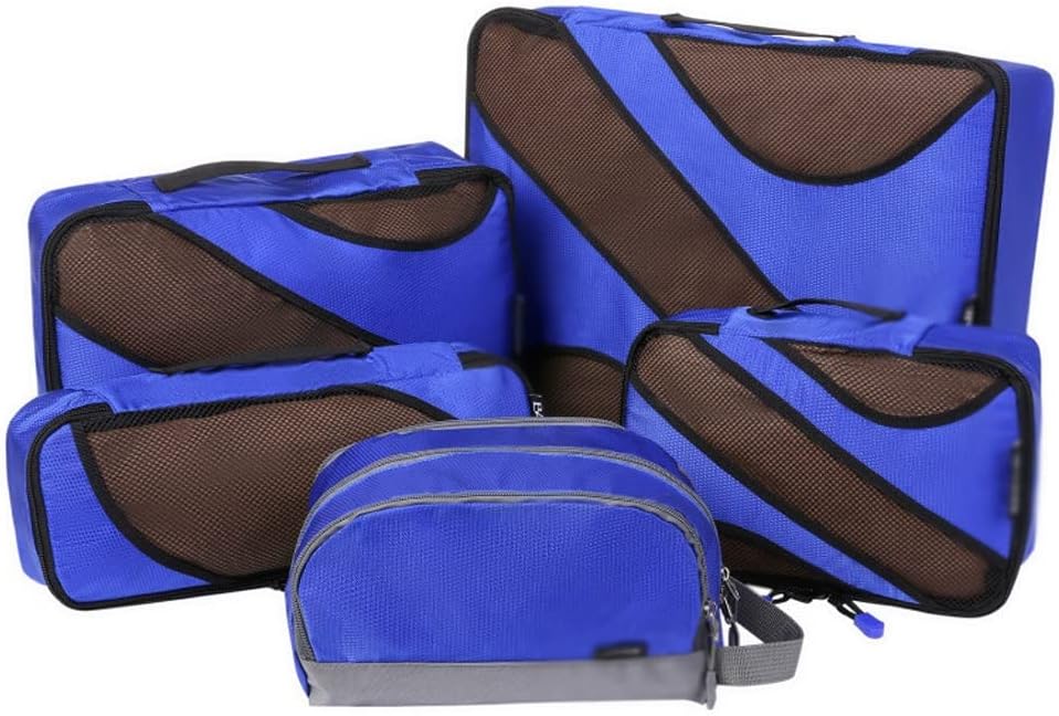 JSEIAJB Nylon 4 pieces/Set Packing Cubes,Travel Bag Luggage Bag Storage Bag Organizers