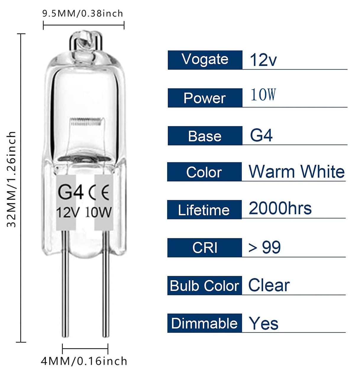 Eiko Q500/MC-130V 130V 500W Frosted T-4 E11 Screw Base (Eyv),