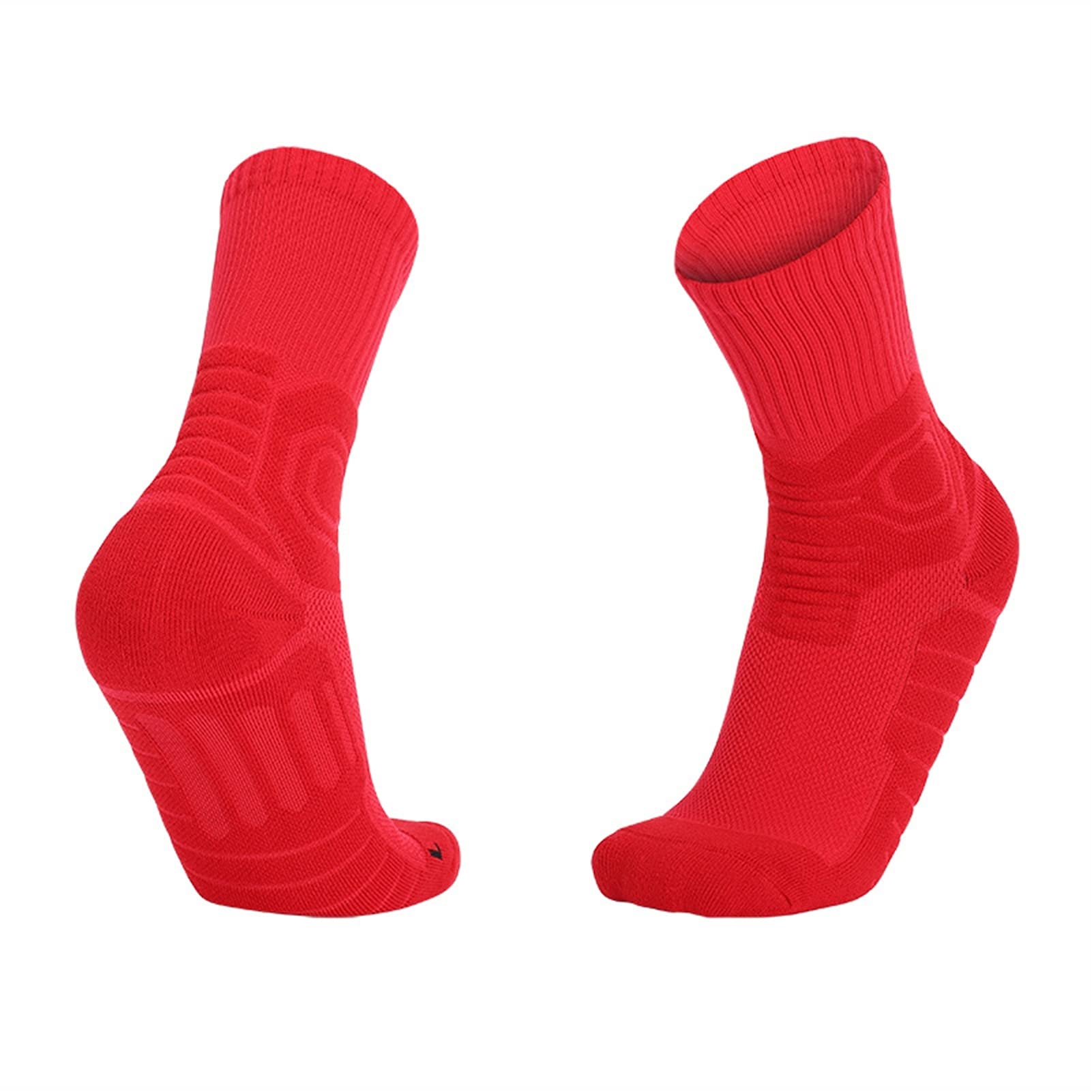 Solicitos de Ciclismo sin Fisuras Antideslizantes Soporte de compresión Transpirable Bicicleta Correr Calcetines al Aire Libre Calcetines de Baloncesto