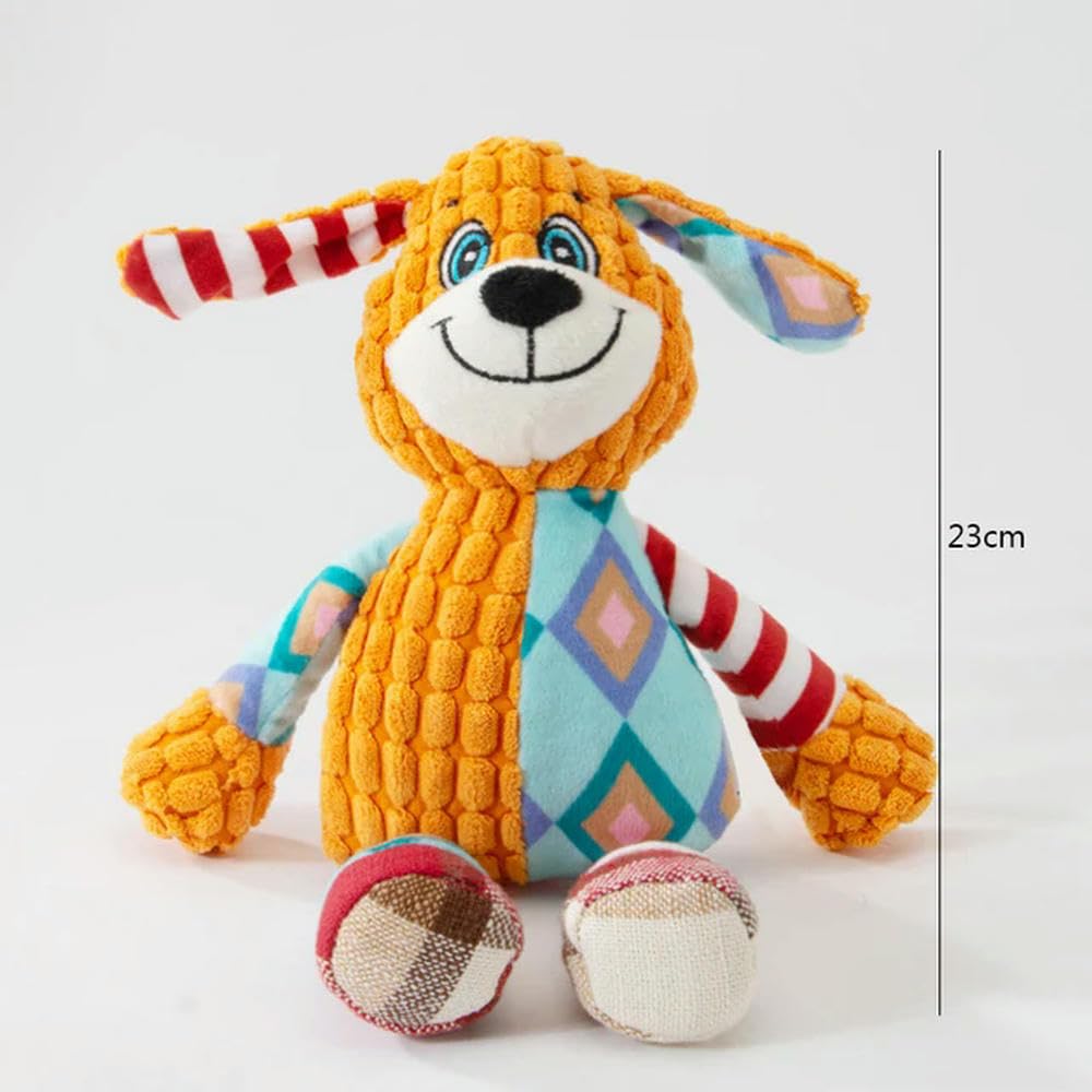 Zabawki dla szczeniąt, Zabawki dla psów Pluszowa zabawka kota i psa Puzzle Zabawka odporna na gryzienie Interaktywna piszcząca do czyszczenia zębów 2 szt(Dog)
