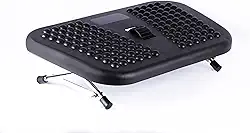 Apoio Pés Ergonômico Roldana Central 1.5.2.1 Preto Resolve