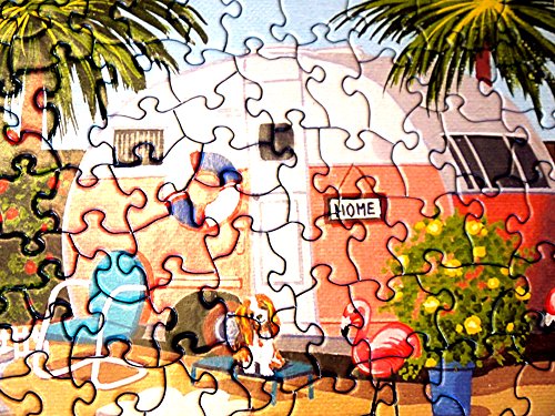 Vintage Retro Trailers 1000 Piece Jigsaw Puzzle By Hennessy Puzzles - 3