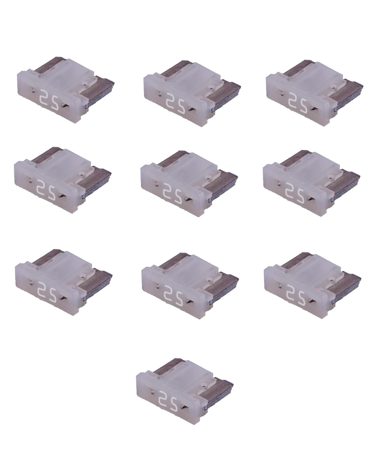 PBROS 10 Pieces 25 Amp Car & Bike Low Profile Micro Mini Blade Fuse Small Fuses (25 Amp)-image-13