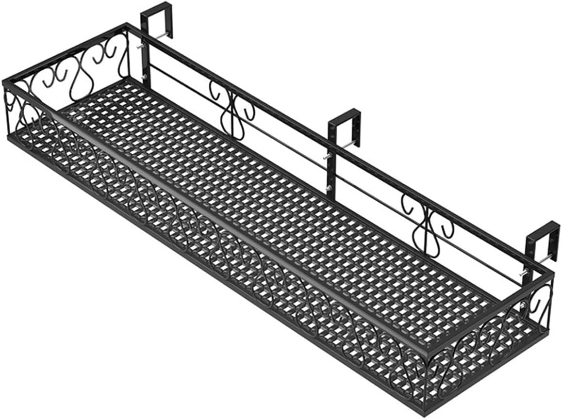 Balcony Railing Flower Shelf Windowsill Outdoor Flower Shelf Wall Hanging Guardrail Hanging Flower Pot Rack Storage Rack