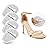 Riootlnm Metatarsal Pads, Ball of Foot Cushions, Heel Pads Inserts for Too Big Shoe, Reduce Foot Pain, No Slip Heel Grips Liners Pads for Loose Shoe, Blisters (2pairsclear)