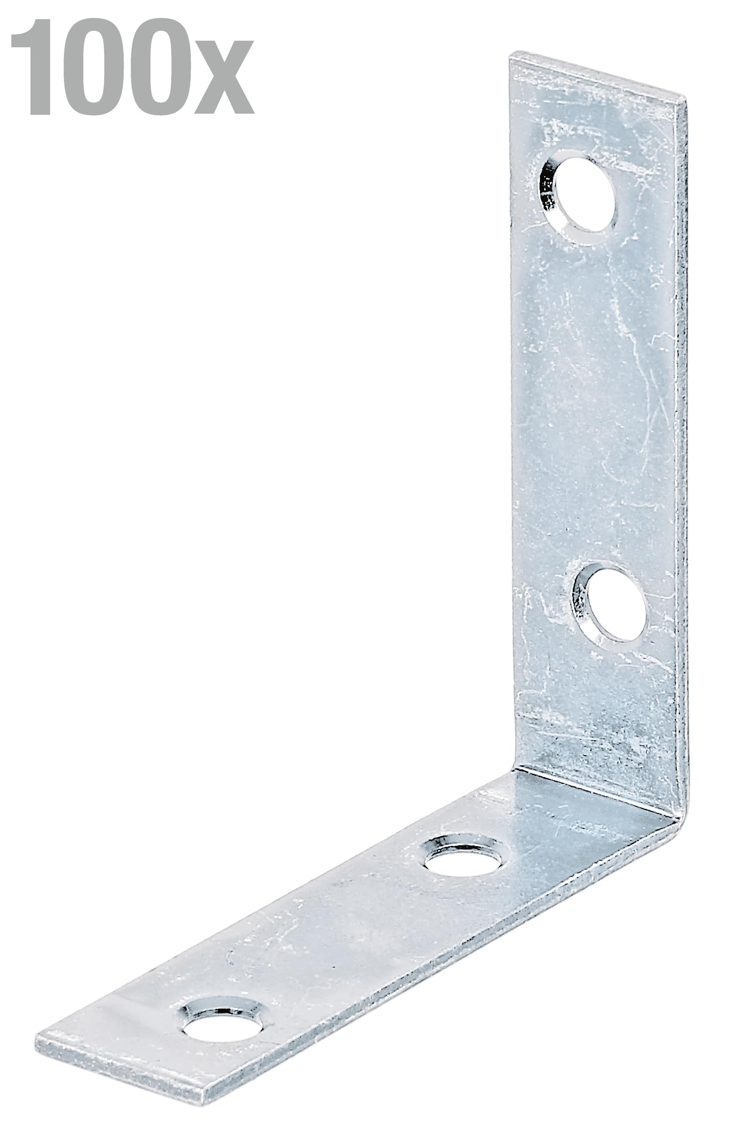 Alberts 849344 Équerre de chaise | galvanisé Sendzimir | 60 x 60 x 16 mm | kit de 100