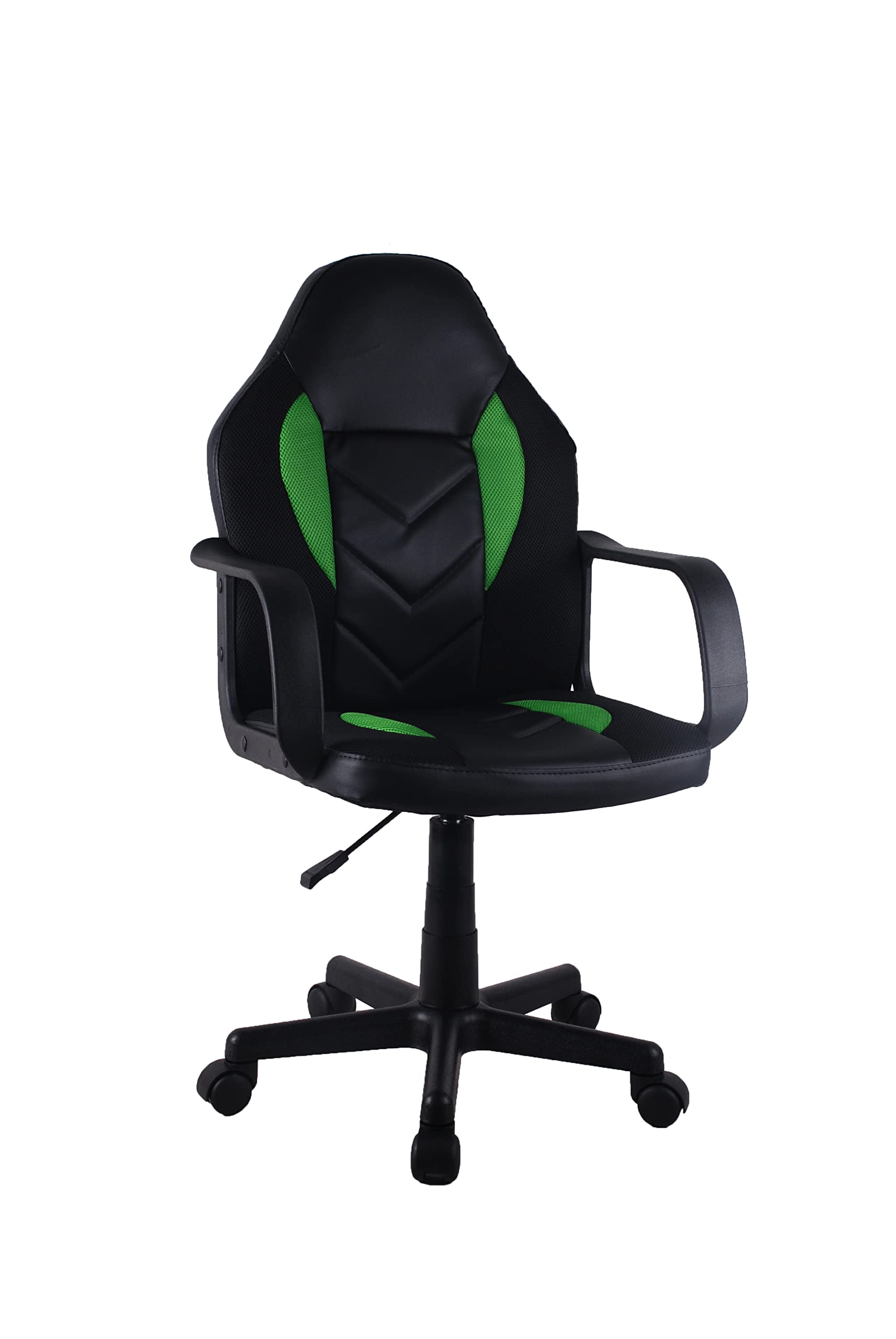 Gaming Chair Racing Style Office Chair High back Swivel Computer Desk Chair PU Leather Gamer Chair Ergonomic Chair with Lumbar Support Height Adjustable Executive Chair (Green)