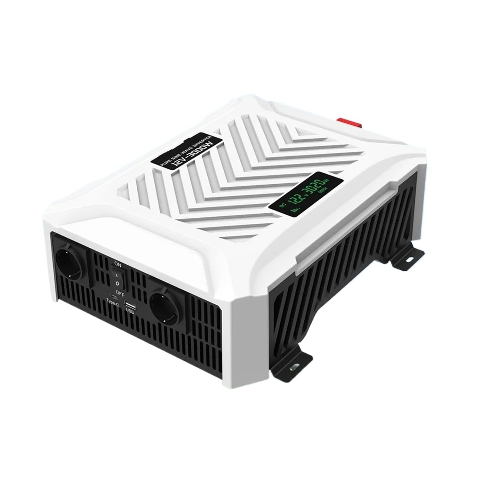 Convertidor Adaptador Energía Inversor Onda Sinusoidal para Pura DC12V 3000W 3500W Fuente Convertidor Batería Solar Pantalla LCD inversor