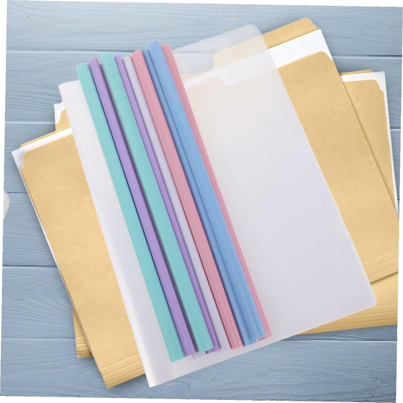Cartelline Portadocumenti Tirante A4 in Plastica 50 Pezzi