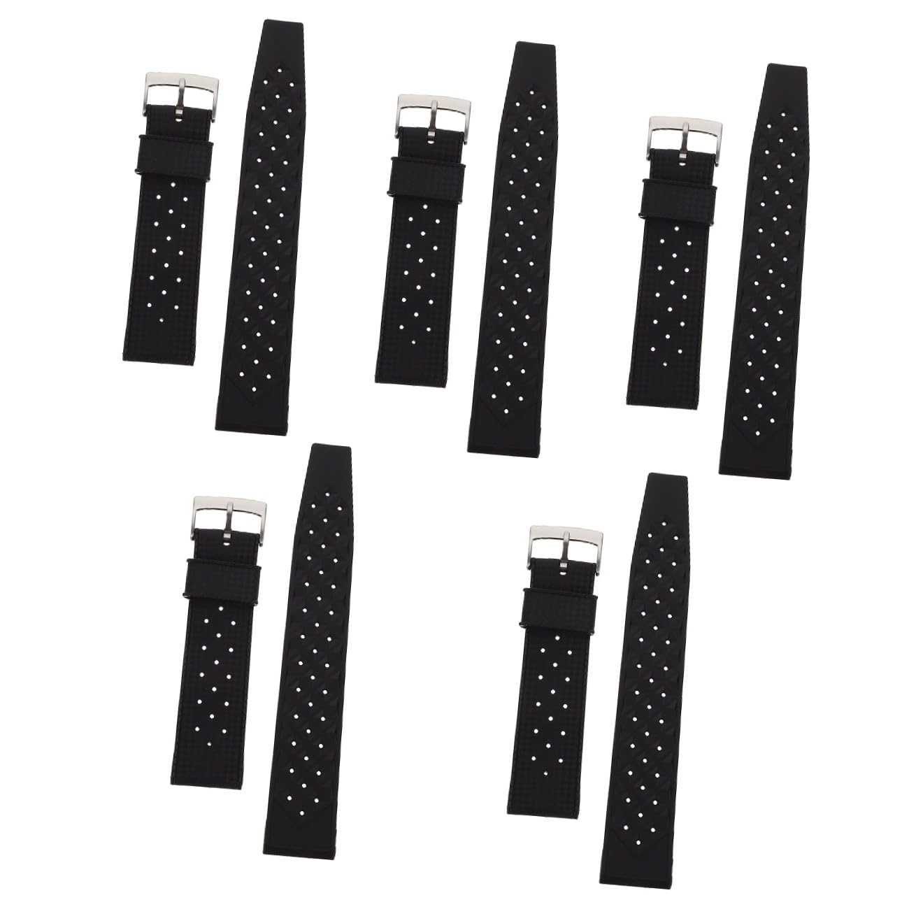 Gatuida 2Pcs Cinturino In Silicone Traspirante Cinturino Nero Accessori Per Lo Sport Orologio In Silicone Per Orologio In Reloj Deportivo Para Mujer Per