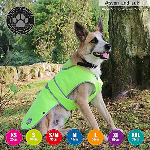 Ancol Muddy Paws All Weather Stormguard Dog Puppy Coat Hi Vis, Waterproof Pet Jacket with Fleece Lining and Chest Protector - Image 3
