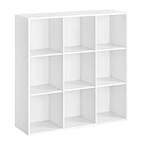 VASAGLE Libreria a 9 Cubi, Scaffale Espositore per Decorazioni