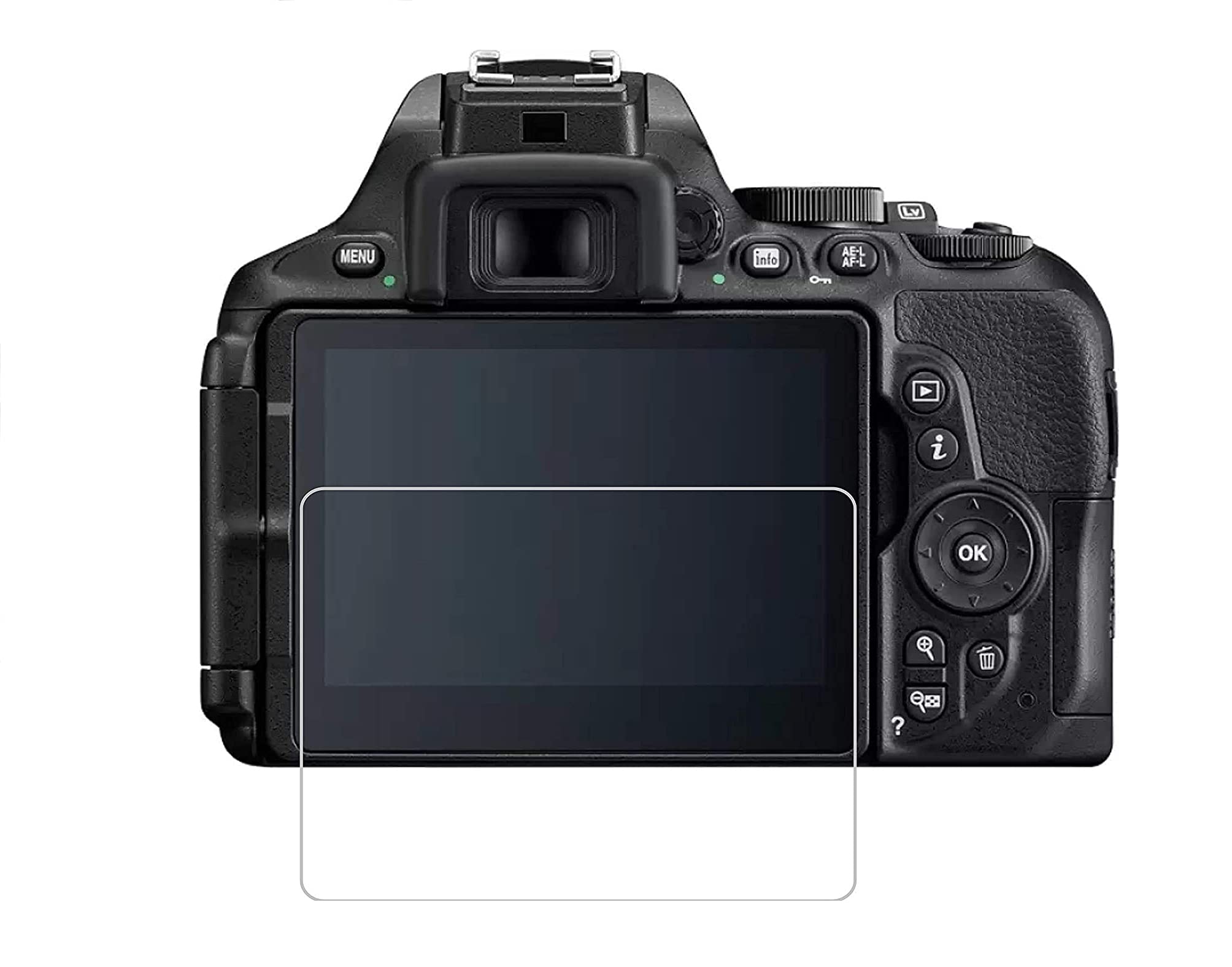 Vasu Traders GYC Anti-Blue Ray Compatible for NIKON D5600 9H Hardness Unbreakable Anti-Fingerprint Touch Sensitive Guard Screen Coverage