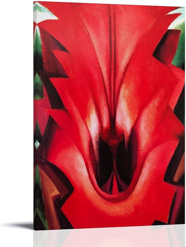 Amazon.co.jp: ジョージア・オキーフ(Georgia O'Keeffe) 名作 レッド