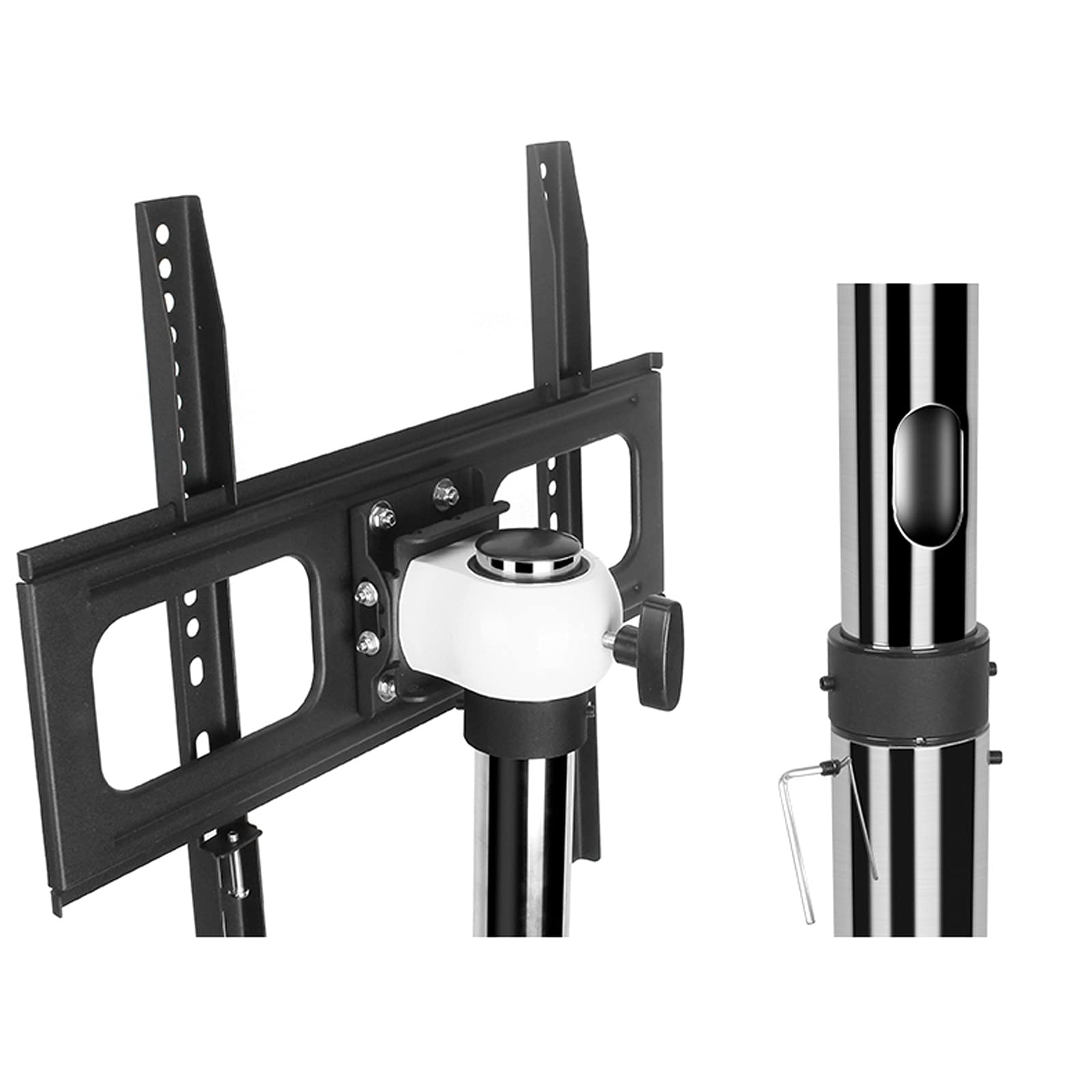 tv Stand Pavimento TV Stand Mount Universal. TV Stand Altezza regolabile, inclinazione, girevole TV Montare per TV a schermo piatto da 32 a 50 pollici, max VESA 400X40. 0mm contiene 110 libbre. .per c