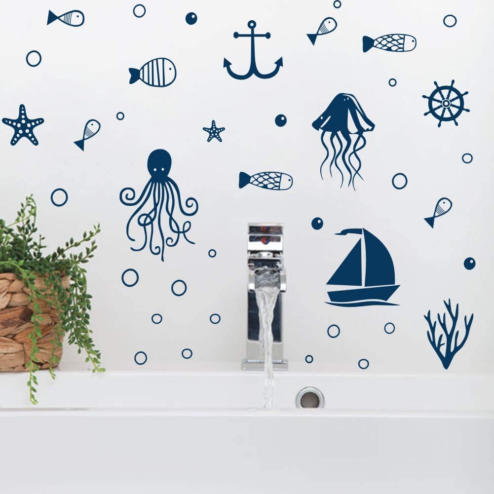 Adesivi Murali Sottosquadra DS-8009 - Decorazione Parete Per Camera Bambini, Soggiorno, Asilo - Foto 12