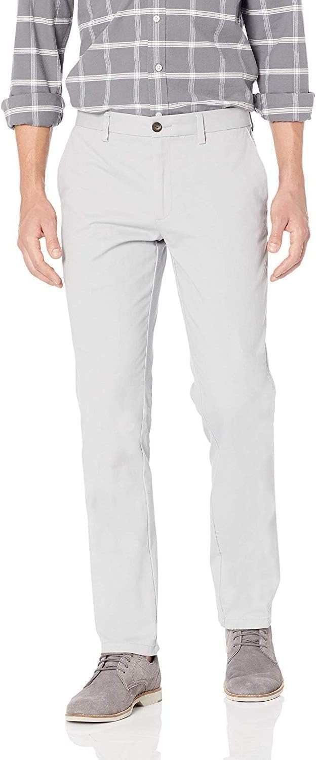 Men's Slim-Fit Wrinkle-Resistant Flat-Front Chino Pant