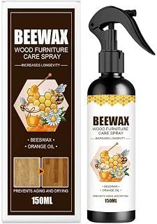 MOODTALK Beeswax Spray Furniture Polish, Wood Cleaner, Wood Floor Polish - For Living Room, Kitchen and Wooden Furniture Floors