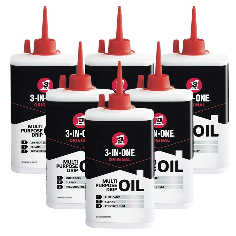 3 in 1 Multi-purpose 12 x Drip Oil Can 100ml Lubricant Drip Spout Precision Drip Application Ideal for Cleans, Lubricates, Prevents Rust and Stops Squeaks, Home & Office, Tools