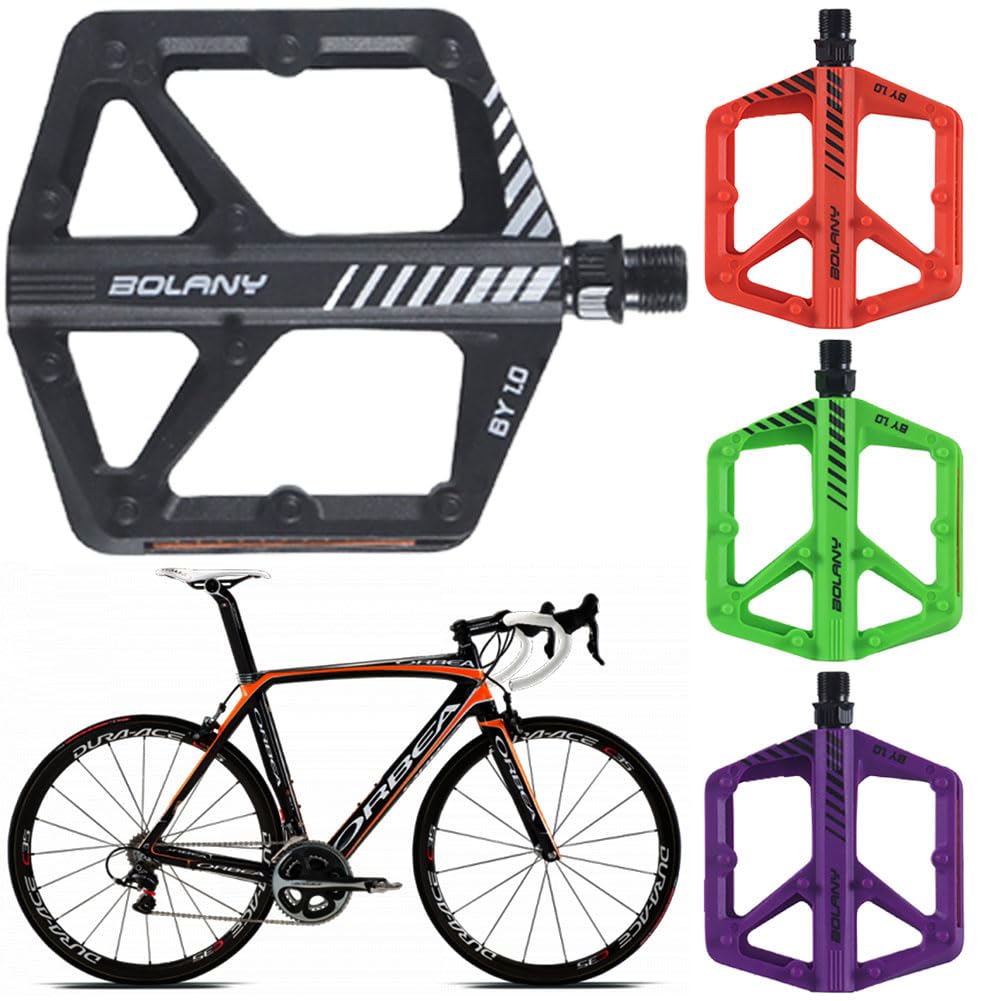 Kexpery Platform Pedal DU Sealed Bearing Waterproof Pedals for MTB Bike (Black)