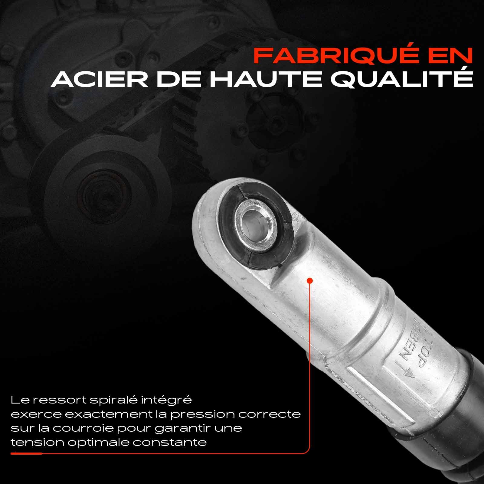 Frankberg Poulie de tension, tendeur de courroie, courroie trapézoïdale | Compatible avec: P.a.s.s.a.t Variant 3B5, Golf IV Variant 1J5, P.a.s.s.a.t Variant 3B6, P.a.s.s.a.t 3B3, A4 Avant 8D5