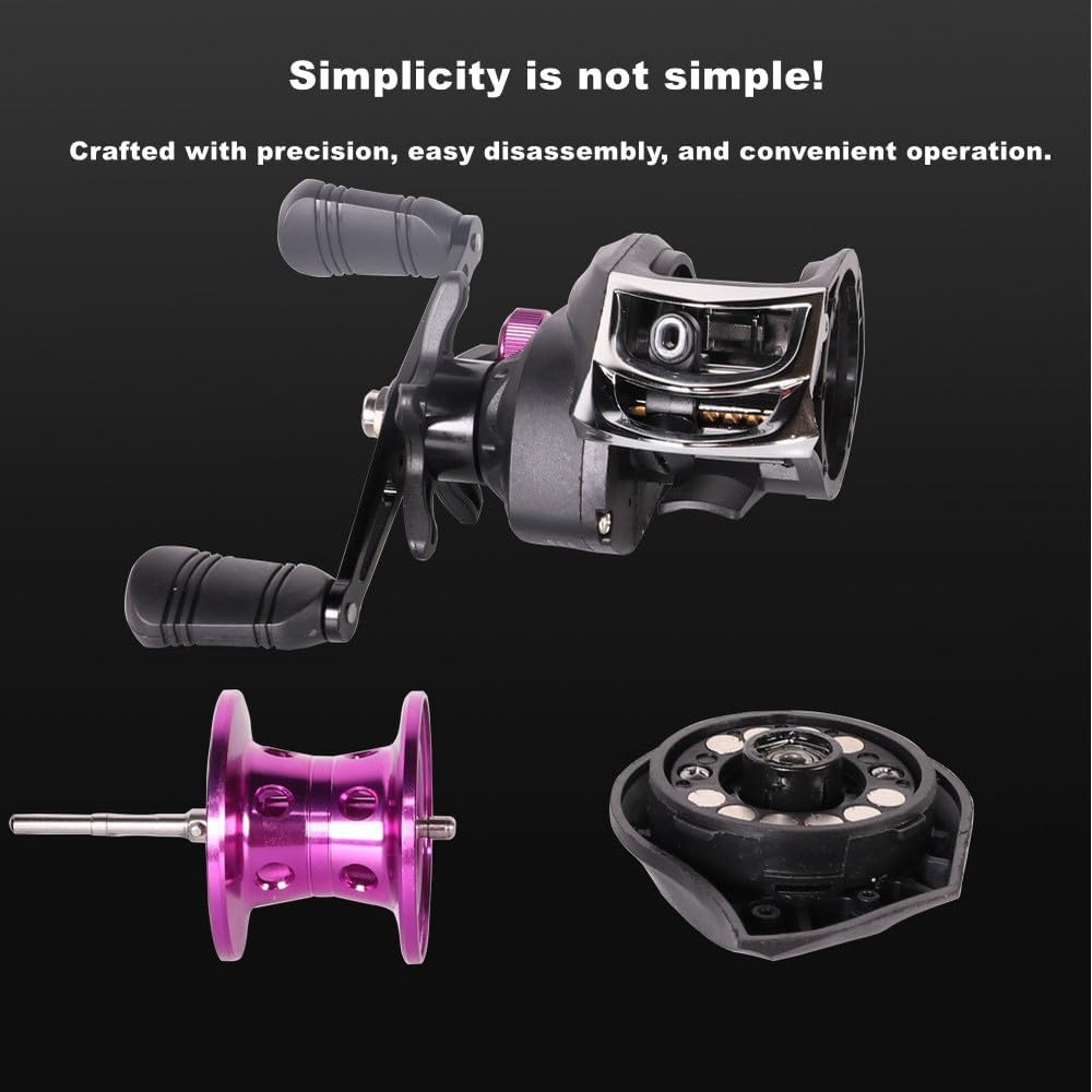 Magnetic Drag Aluminum Alloy Spool 7.2:1 Gear Ratio Baitcasting Reel 2+1 BB Saltwater Freshwater Fishing Reels (Left Right Multicolor Option)