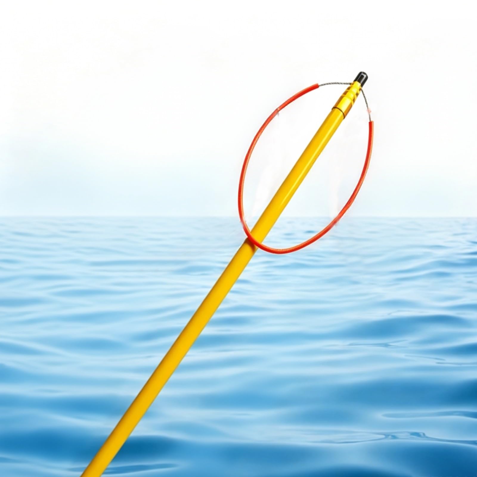 Heavy-Duty Fiberglass Extendable Rescue Pole, Professional Lifeguard Water Salvage Rod for Emergency, 10m/32.8ft