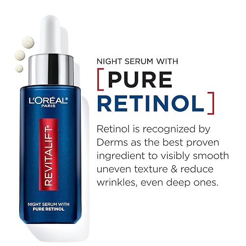 Miniatura 6 de L'Oreal Paris Revitalift - Suero facial con ácido hialurónico puro 1.5% + suero nocturno de retinol puro al 0.3%, 1 kit