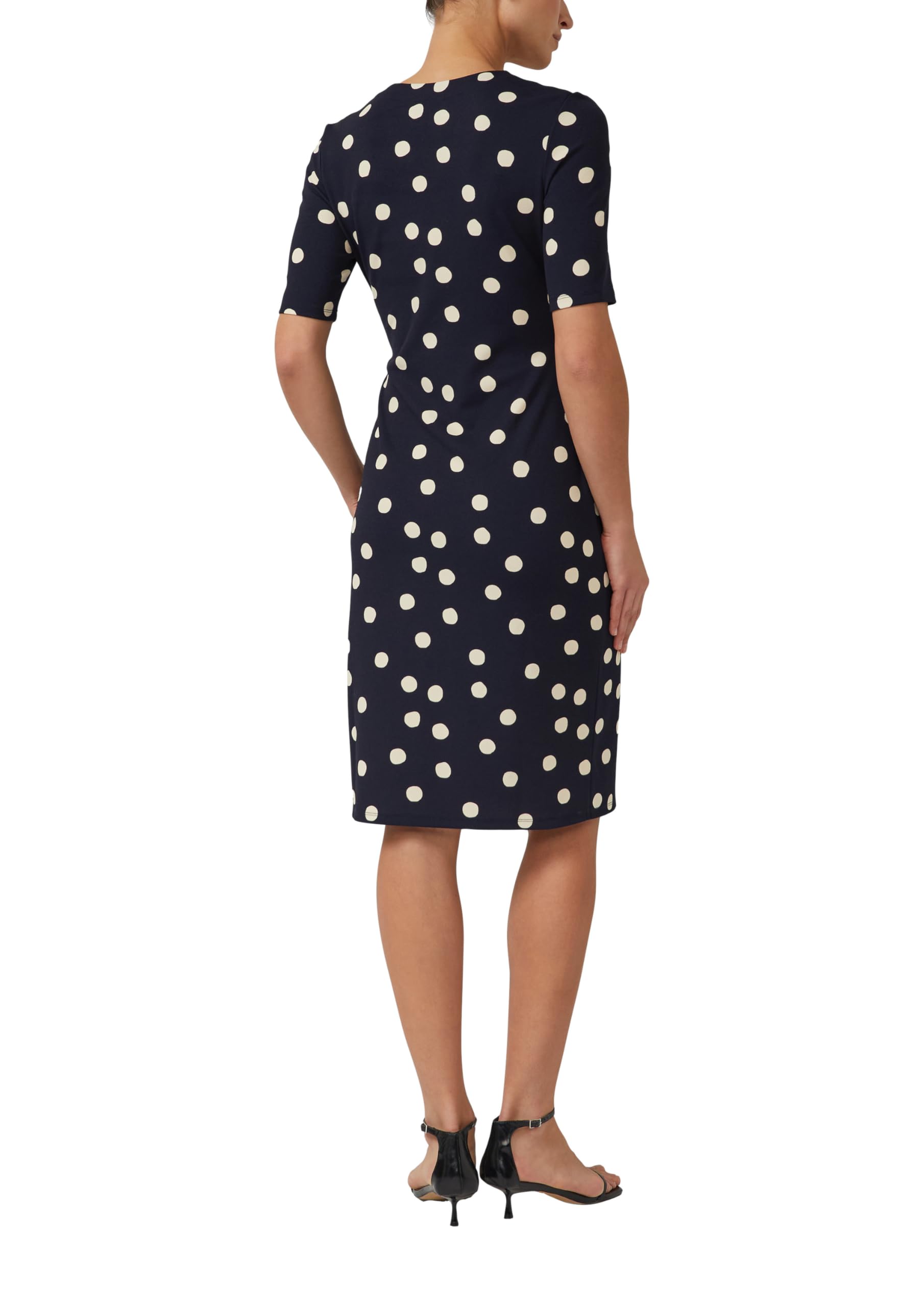 s.Oliver Elegantes Wickelkleid mit Polkadots